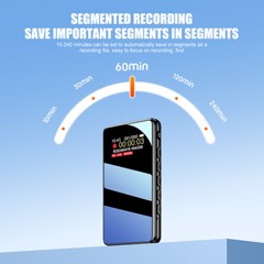 800Hr Hidden Voice Activated Recorder Digital Audio Recording Device Dictaphone