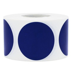 Circle Dot Stickers | 1.5″ inches Round – 500 Pack | Pick One Color