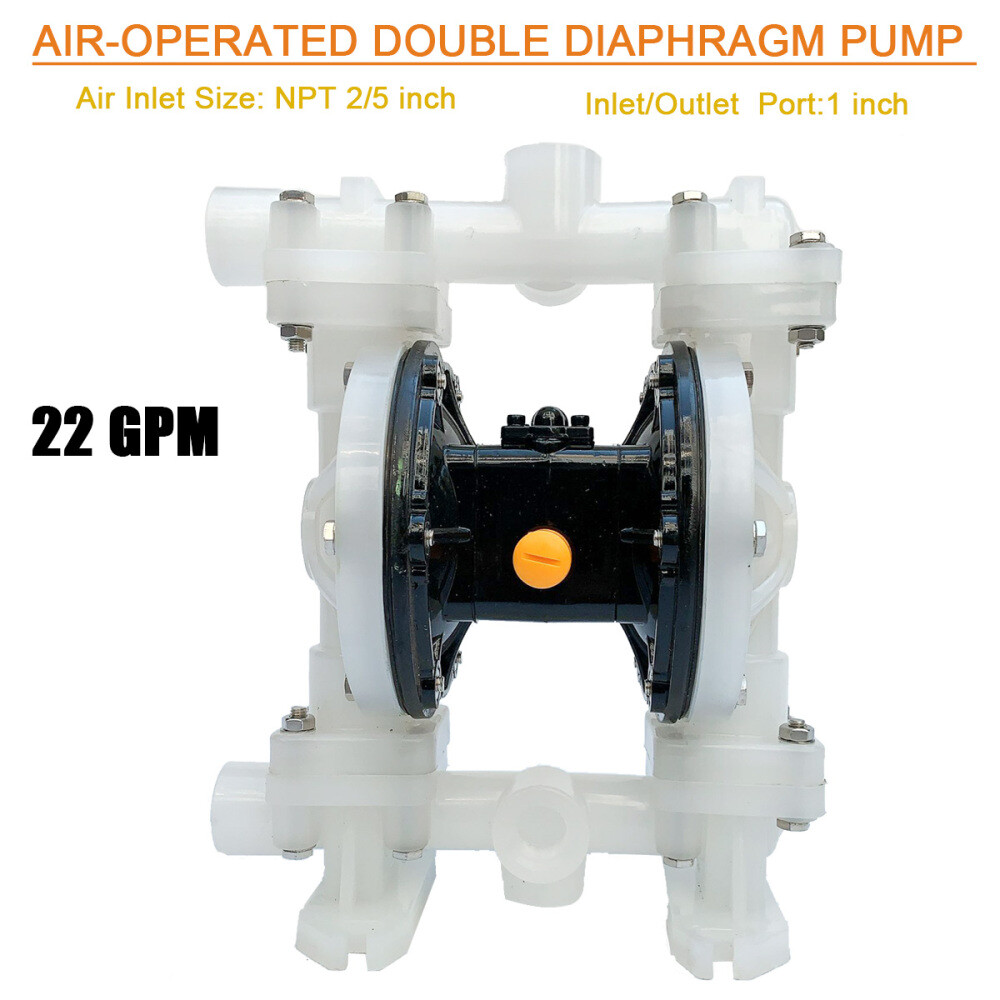 Air-Operated Double Diaphragm Pump 22GPM 1 inch Inlet / Outlet Acids & Alkali US