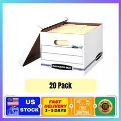 (2 Pack) Bankers Box Basic Duty Letter/Legal File Storage Boxes 20 Boxes Total
