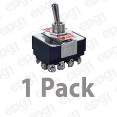 1 PIECE – 4PDT C/OFF (ON/OFF/ON) HEAVY DUTY TOGGLE SWITCH 15A-125V # ST99-1PK