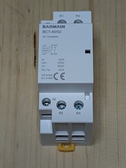 220V AC 2Pole Modular Contactor 40A 2NC DIN Rail Mount BCT40/02 HVAC Motor