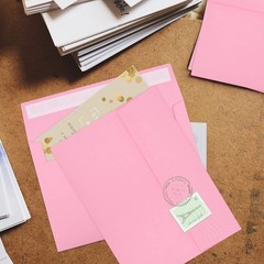 50 Packs 5×7 Envelopes, A7 Envelopes for (5.25×7.25in), Pink