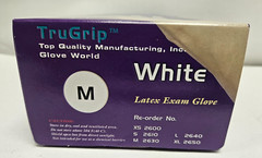 Top Quality Manufacturing TruGrip White (Latex) – SZ Med ( 2 Boxes of 100 =200)