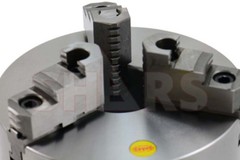8″ 3 Jaw Self Centering Plain Back Lathe Chuck Reversible .0039″ TIR Cert R[