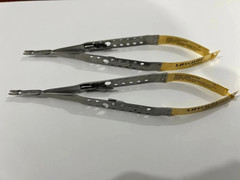 LOT OF 2 Laschal Castroviejo Needle Holder. diamond, 18CM, Straight
