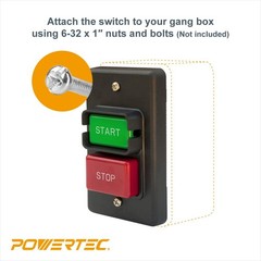On Off Switch Start Stop Single Phase Push Button Motor Electric 20-35A 110/220V