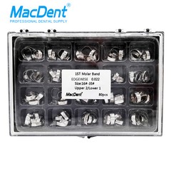 MacDent Dental Orthodontic 16#-#35 Bands with Buccal Tube 1st Molar Roth.022