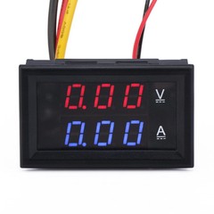2Pcs DC 100V 10A LED Digital Voltmeter Ammeter Dual Volt Amp Meter Voltage Gauge