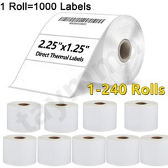 2.25″x1.25″ Direct Thermal Labels for UPC Barcodes Zebra Printer 1000 Per Roll