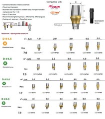 US Hiossen Dental Straight Locator Healing Cap Abutment Regular Mini ET Platform