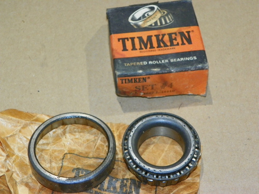 Timken L44649-L44610 Front Wheel Bearing Set 1961-1970 Ford Fairlane NOS