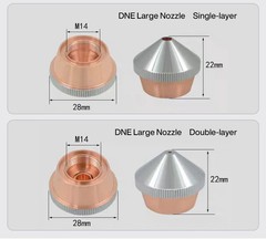 DNE Laser Cutting Nozzle D15H15 1.0-5.0mm For DNE Laser Cutting Machine Cut Head