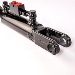 Hydraulic Side Link Cylinder with Fork with 2 hoses (Length Selectable)
