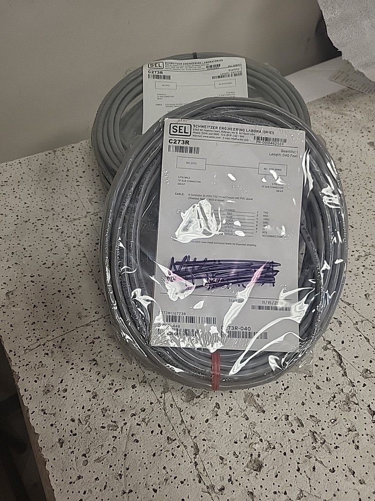 SEL C273R-040 CABLE 8 CONDUCTOR 24AWG 7/32 TINNED COPPER W/ PVC JACKET (40 FT.)