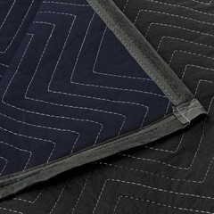 Moving Blankets 80″ x 72″ Pro Economy – 12 Pack – Black Shipping Furniture Pads