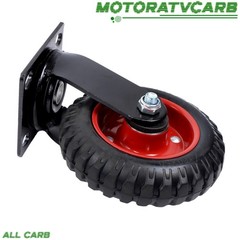 ALL-CARB 6 Inch Caster Wheels Set of 4 (2 Swivel & 2 Fixed), Heavy Duty Casters