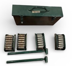 Hilman 3 Ton Light Duty Machinery Rollers Kit w/ Case & Bars