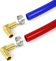 Bates- PEX Cinch Clamp Rings, 3/4″, “50 Pack, Stainless Steel, Pex Clamps