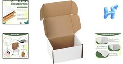 7x5x4 Inch Shipping Boxes Set of 2 – Ideal for Mailing and Branding Projects