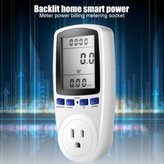 Electricity Usage Monitor Plug Power Watt Voltage Amps Meter Energy Saving 8Mode