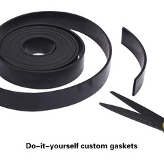 Solid Neoprene Rubber Strips Roll 1/8 .125 inch Thick X 1 inch Wide X 10 Feet