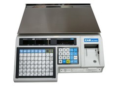 CAS LP1000N Label Printing Scale 30 x 0.01lb NTEP Legal For Trade LP-1000N