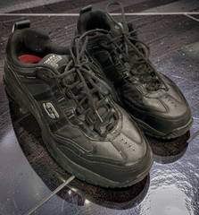 Skechers Work Relaxed Memory Foam Men’s 77042 Slip Resistant Soft Toe Shoes, 13
