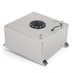 40L Litre 10 Gallon Aluminum Fuel Surge Cell Tank With Cap Sensor Foam Inside