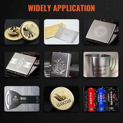 🔥VEVOR 20W 30W 50W Raycus Fiber Laser Metal Marking Machine Rotary Axis