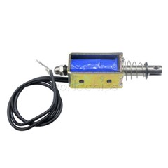 JF-0530B DC12V 300mA 5N/10mm Pull-Push-Type DC Solenoid Electromagnet New
