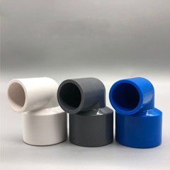 PVC 3Color Reducing Fitting 90° Elbow Reducer Connector Socket Coupling 20~110mm