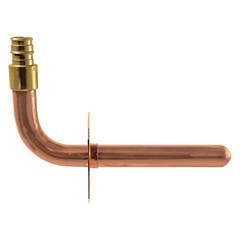 1) STUB OUT ELBOW WITH NAIL FLANGE 1/2 PEX A TUBING 3 1/2″ X 6″ EXPANSION