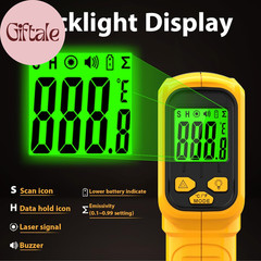 Infrared Thermometer Gun Non-Contact Laser Temperature Gun,-58°F~986°F(-50°C~530