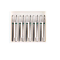 10 Pcs/Box Dental Surgical Diamond FG 1.6mm Burs Ball Round High Speed Handpiece