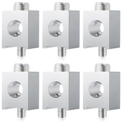 Blulu 4 Pieces #4-2/0 Neutral Lug Kit Aluminum Grounding Lugs