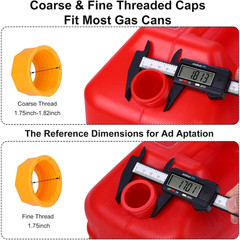 Gas Can Spout Replacement,Fuel Can Spout,Gas Tank Nozzle,Gas Tank Spout,(3Kit-Ye