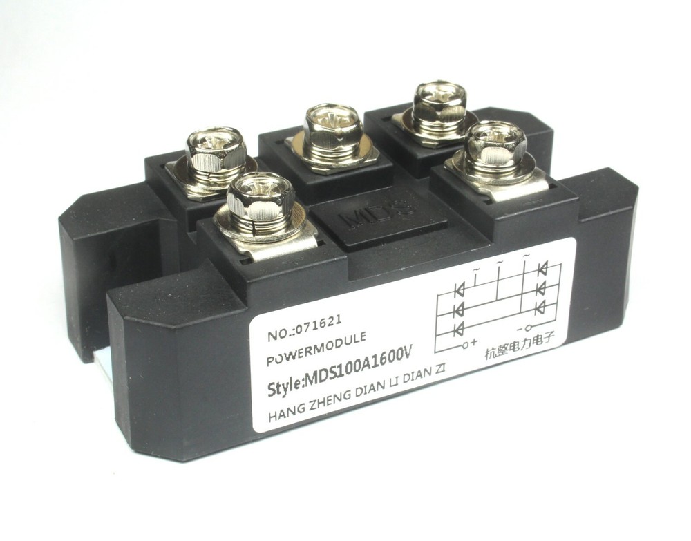 MDS100-16 Bridge Rectifier Diode 3 Phase, 100 Amps 1600 Volts, Aluminum Base