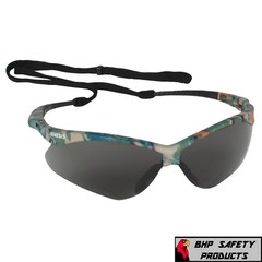 (6 PAIR) KLEENGUARD NEMESIS SAFETY GLASSES CAMO FRAME SMOKE ANTI-FOG LENS 22609