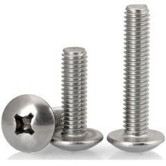 M5 – 0.8 Stainless Steel Phillips Truss Head Machine Screws Cross Recessed Bolts