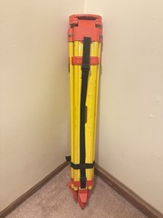 Heavy-Duty Wooden Tripod W/ Quick Clamps For Total Station, GPS- Levels