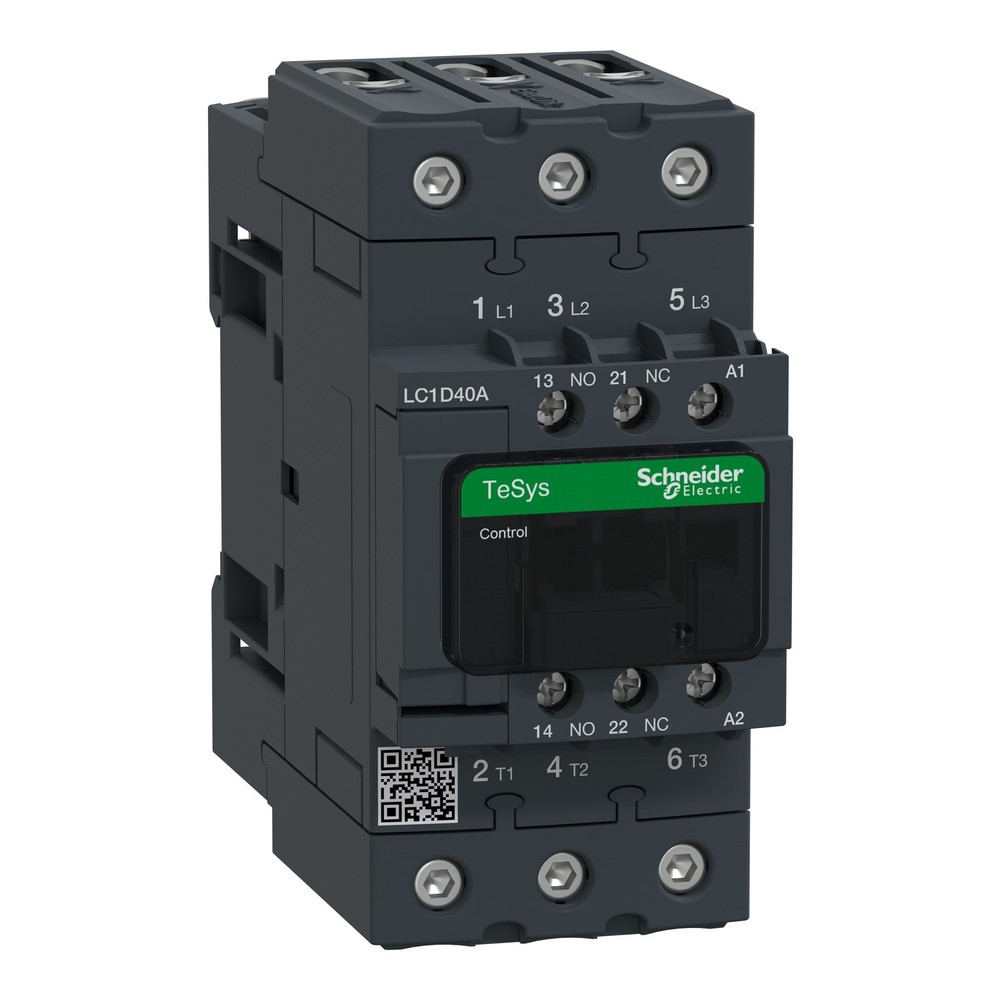 Schneider LC1D40AM7 – TeSys D contactor 3P 40A 220V AC – Made in Indonesia