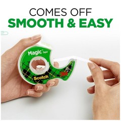 Scotch Invisible Matte Finish Magic Tape with Dispensers 3/4 Inches x 300 Inches