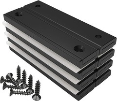 Rectangular Magnets 80 LBS Force Size 2.36″ x 0.53″ x 0.20″ Black Epoxy Coati…
