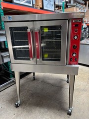 Full Size Gas Convection Oven Vulcan SG4D-1 Deep Depth Stainless Steel On Wheels
