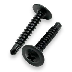 #8 x 3/4″ Phillips Black Sheet Metal Screws, Self Drilling (150 Qty)