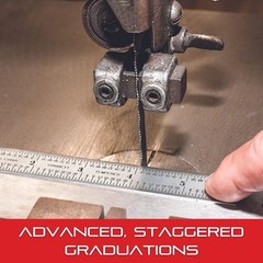 Compact 6-Inch Steel Rule for Accurate Measurements in Inches and Millimeters