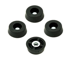 50 SMALL ROUND RUBBER FEET .671 W x .250 H – CUTTING BOARDS HOBBY – US MADE