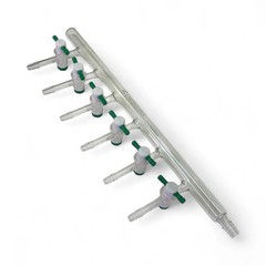 Chemglass Right-Handed 6 Port Vacuum Manifold CG-4430-02 (Best Offer!)