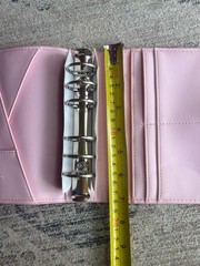 Print Pression A6 Rings Planner Baby Pink Silver Bow Oops Edition 6-Ring Binder